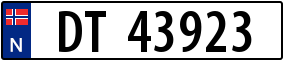 Truck License Plate